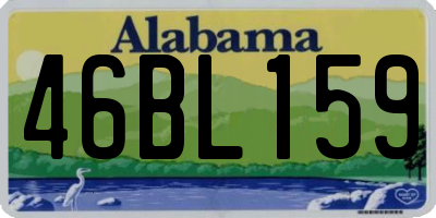 AL license plate 46BL159