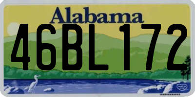 AL license plate 46BL172