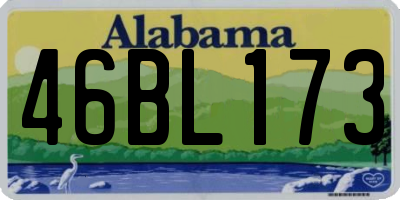 AL license plate 46BL173