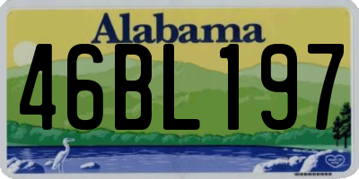 AL license plate 46BL197