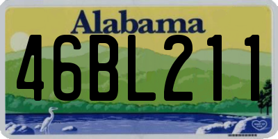 AL license plate 46BL211