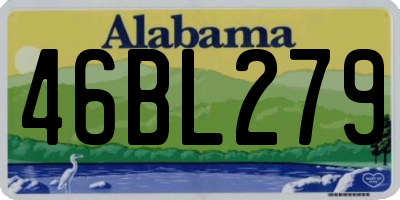 AL license plate 46BL279