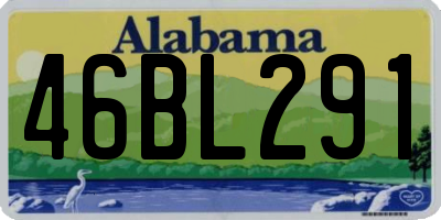 AL license plate 46BL291