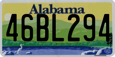 AL license plate 46BL294