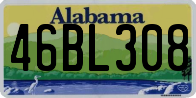 AL license plate 46BL308