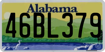 AL license plate 46BL379