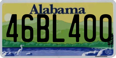 AL license plate 46BL400