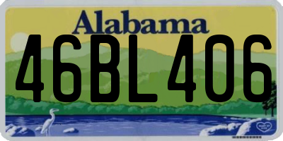 AL license plate 46BL406