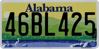 AL license plate 46BL425