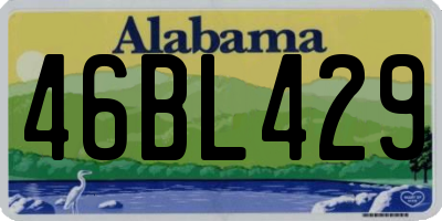 AL license plate 46BL429