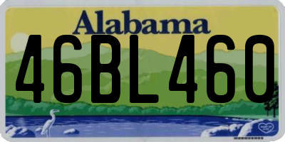 AL license plate 46BL460