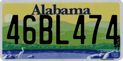 AL license plate 46BL474