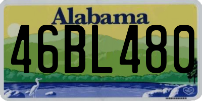 AL license plate 46BL480
