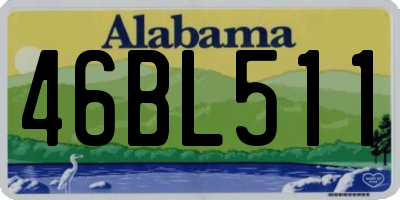 AL license plate 46BL511