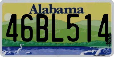 AL license plate 46BL514