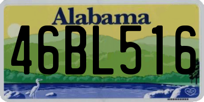 AL license plate 46BL516