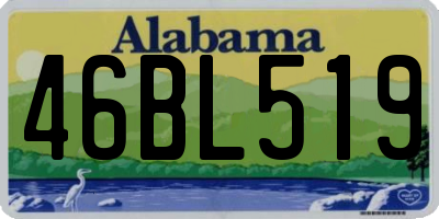 AL license plate 46BL519