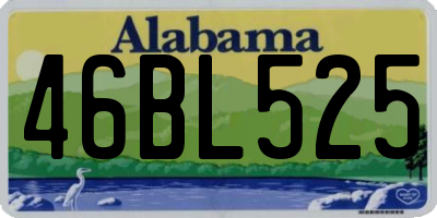 AL license plate 46BL525