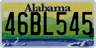 AL license plate 46BL545