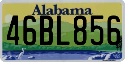 AL license plate 46BL856