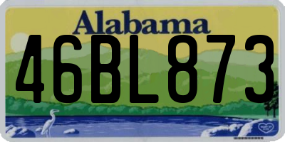 AL license plate 46BL873