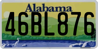 AL license plate 46BL876