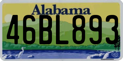 AL license plate 46BL893