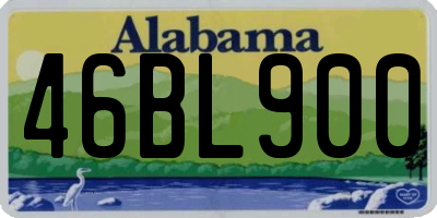 AL license plate 46BL900