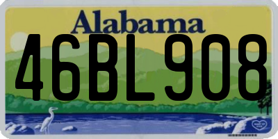 AL license plate 46BL908