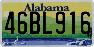 AL license plate 46BL916