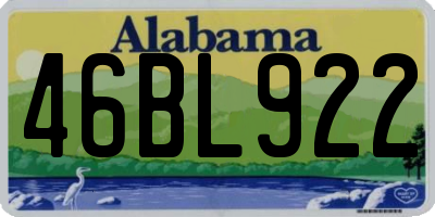 AL license plate 46BL922
