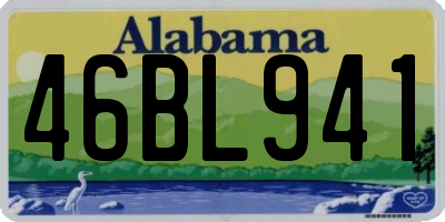 AL license plate 46BL941