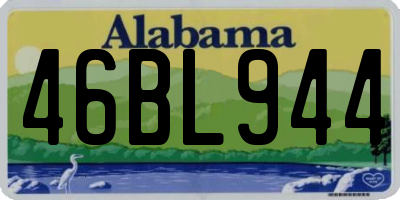 AL license plate 46BL944