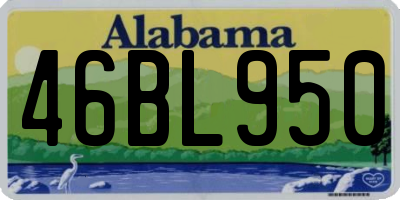AL license plate 46BL950