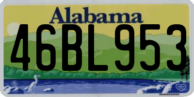 AL license plate 46BL953