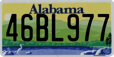 AL license plate 46BL977