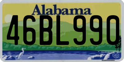 AL license plate 46BL990