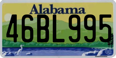 AL license plate 46BL995