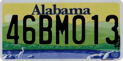 AL license plate 46BM013