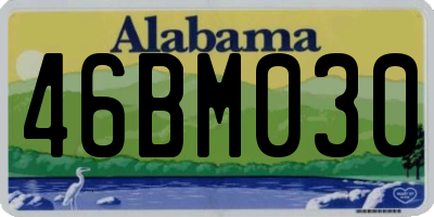 AL license plate 46BM030