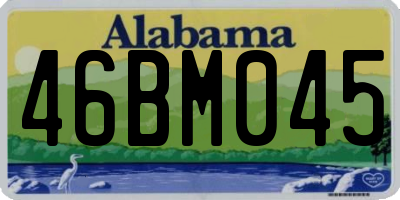 AL license plate 46BM045