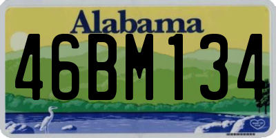 AL license plate 46BM134