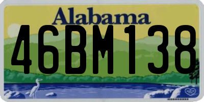 AL license plate 46BM138
