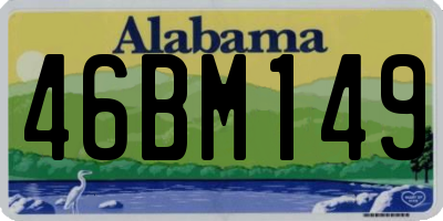 AL license plate 46BM149
