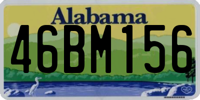 AL license plate 46BM156