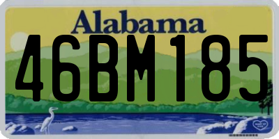 AL license plate 46BM185