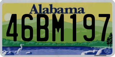 AL license plate 46BM197