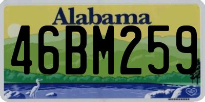 AL license plate 46BM259