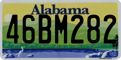 AL license plate 46BM282