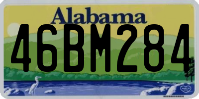 AL license plate 46BM284